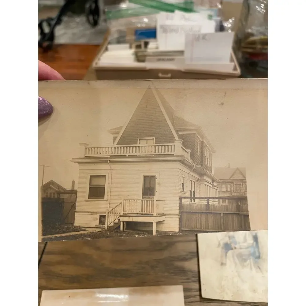 Antique RPPC Postcard Lot Real Photo House Children Harrogate Portrait c1905-20
